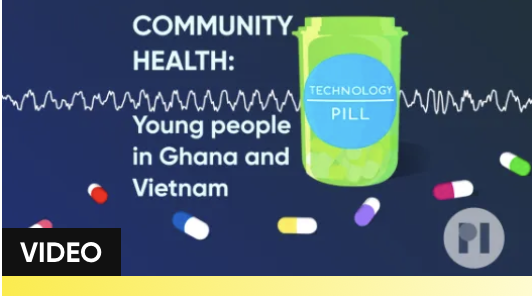 Drawing of a pill case logo from Tech Pill podcast